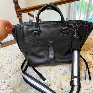 💖Botkier black leather Trigger satchel-